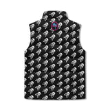 Crossbones Zip Up Puffer Vest