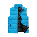 Blue Zip Up Puffer Vest