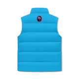 Blue Zip Up Puffer Vest