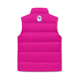 Hot Pink Zip Up Puffer Vest