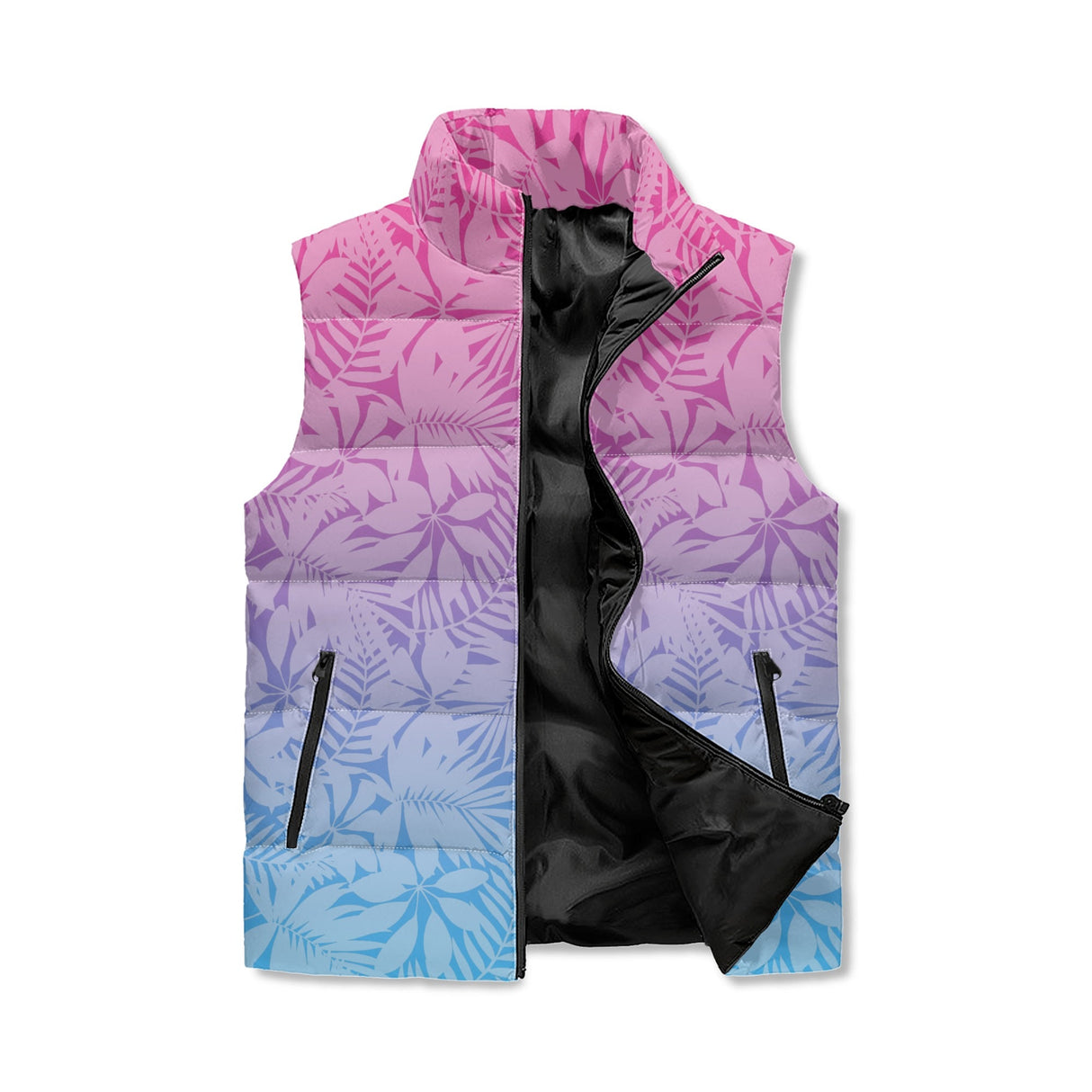 Fading Sunset Zip Up Puffer Vest