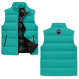 Teal Zip Up Puffer Vest