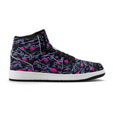 Miami Nights Mens Premium PU Leather High Top Sneakers-V2