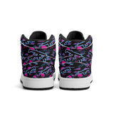 Miami Nights Mens Premium PU Leather High Top Sneakers-V2