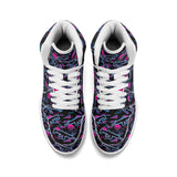 Miami Nights Mens Premium PU Leather High Top Sneakers-V2