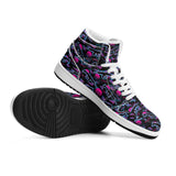 Miami Nights Mens Premium PU Leather High Top Sneakers-V2