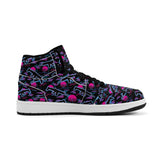 Miami Nights Mens Premium PU Leather High Top Sneakers-V2