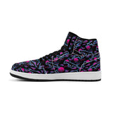 Miami Nights Mens Premium PU Leather High Top Sneakers-V2