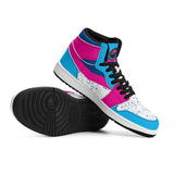 Bottoms Up Mens Premium PU Leather High Top Sneakers-V2