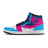 Bottoms Up Mens Premium PU Leather High Top Sneakers-V2