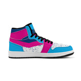 Bottoms Up Mens Premium PU Leather High Top Sneakers-V2