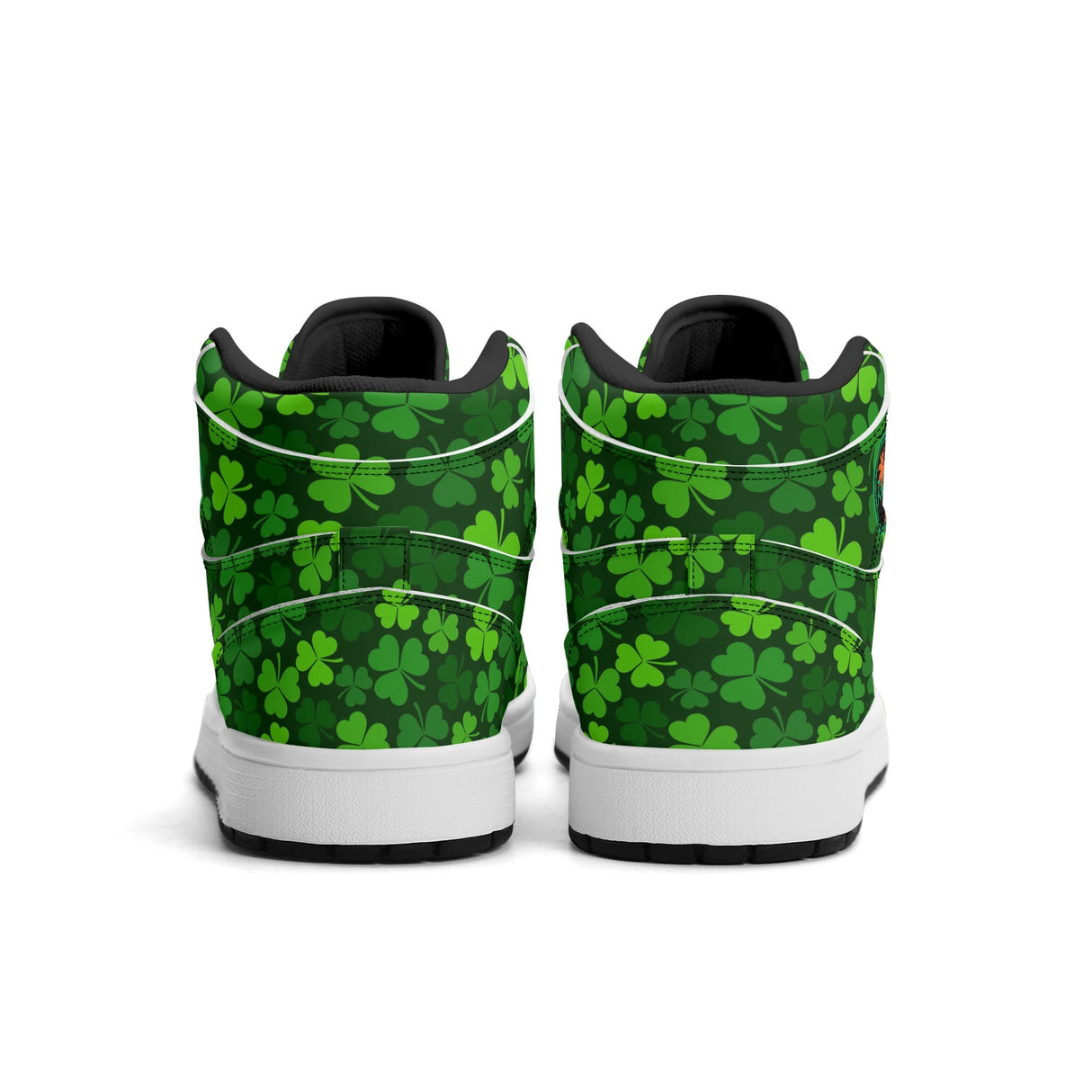 Shamrock Kicks Mens Premium PU Leather High Top Sneakers-V2