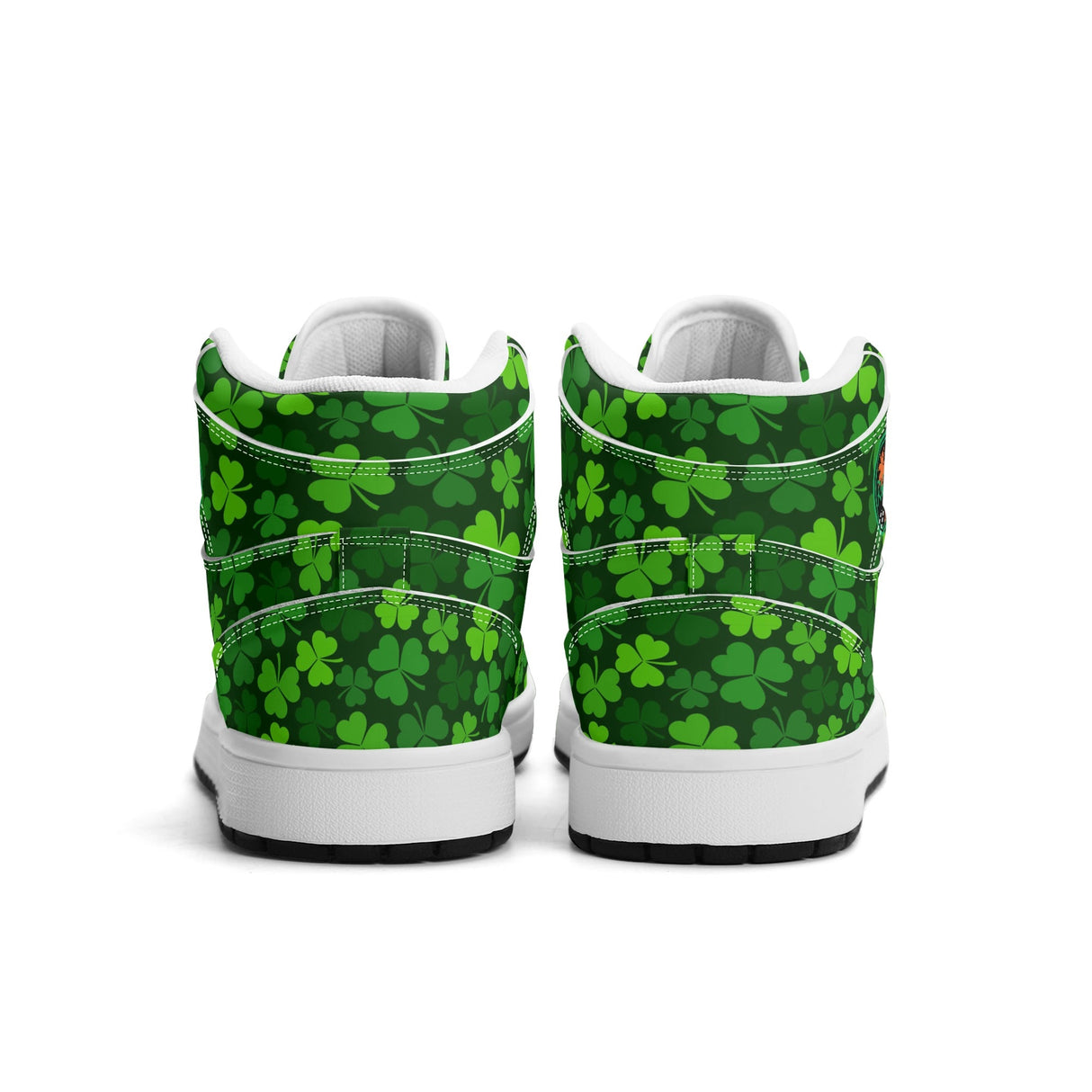 Shamrock Kicks Mens Premium PU Leather High Top Sneakers-V2