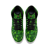 Shamrock Kicks Mens Premium PU Leather High Top Sneakers-V2