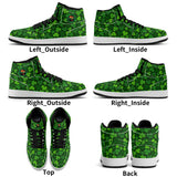 Shamrock Kicks Mens Premium PU Leather High Top Sneakers-V2