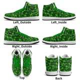 Shamrock Kicks Mens Premium PU Leather High Top Sneakers-V2