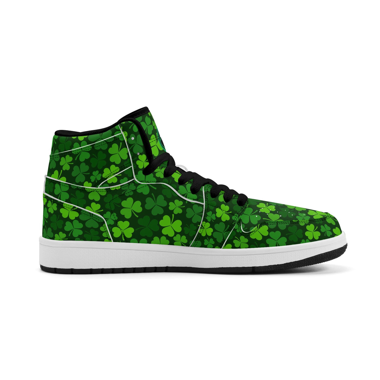 Shamrock Kicks Mens Premium PU Leather High Top Sneakers-V2