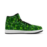 Shamrock Kicks Mens Premium PU Leather High Top Sneakers-V2