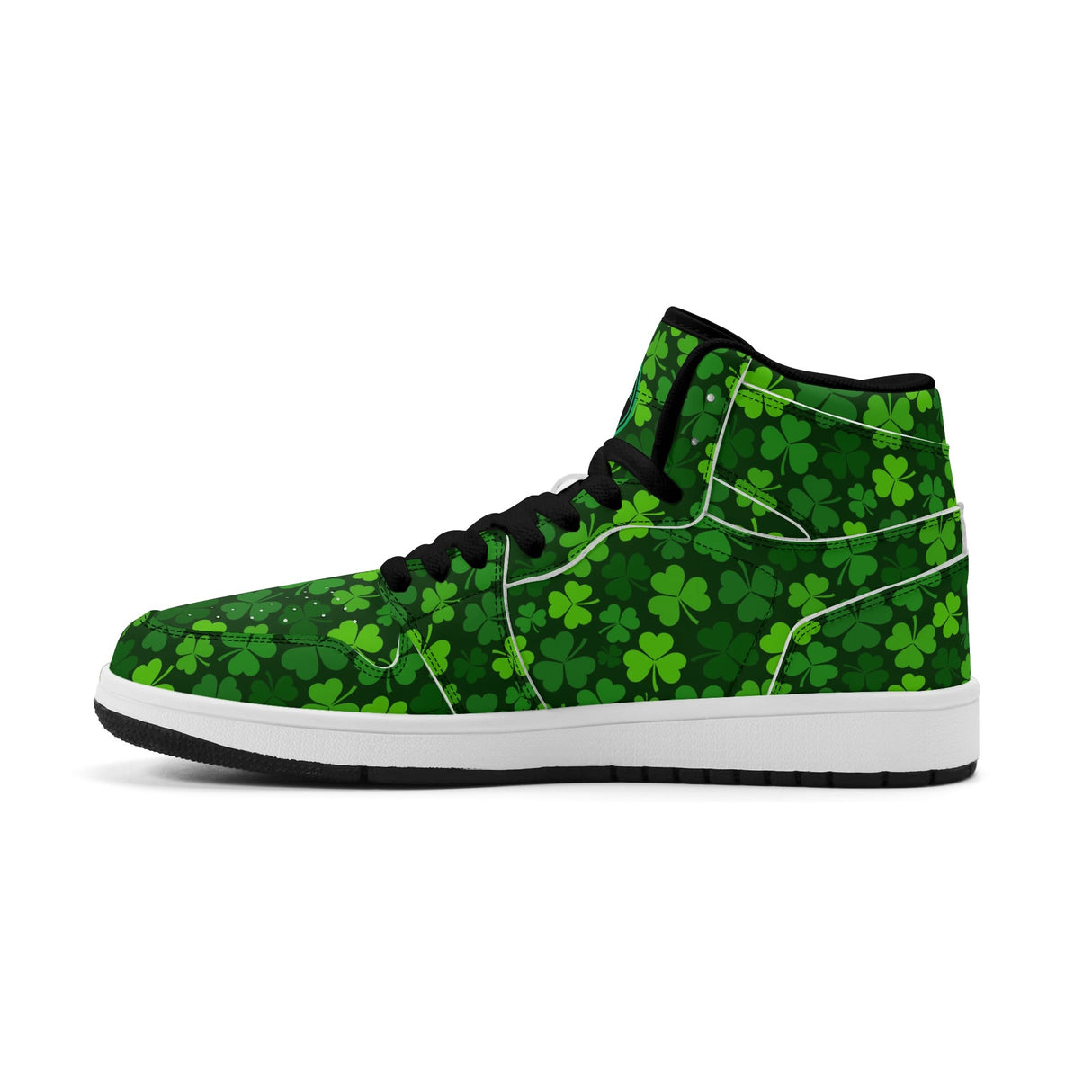 Shamrock Kicks Mens Premium PU Leather High Top Sneakers-V2