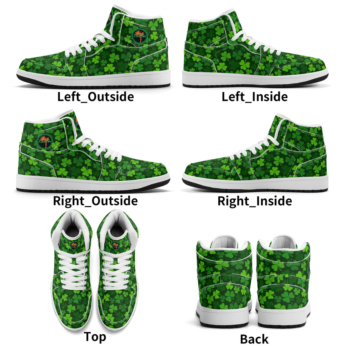 Shamrock Kicks Womens Premium PU Leather Sneakers-V2