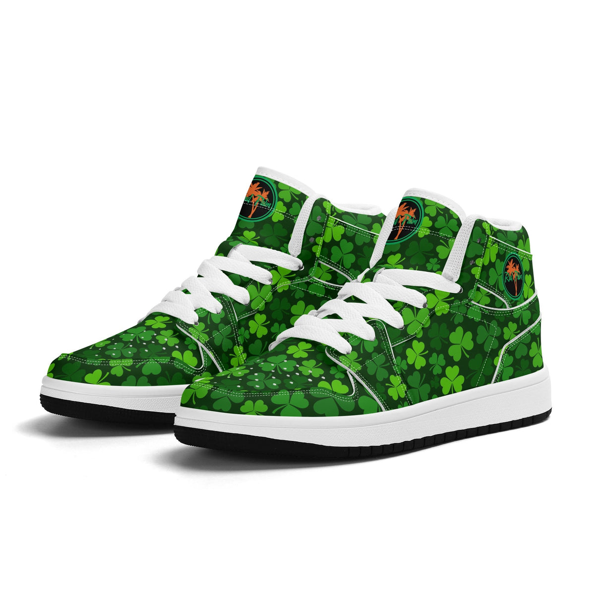 Shamrock Kicks Childrens Premium High Top Leather Sneakers