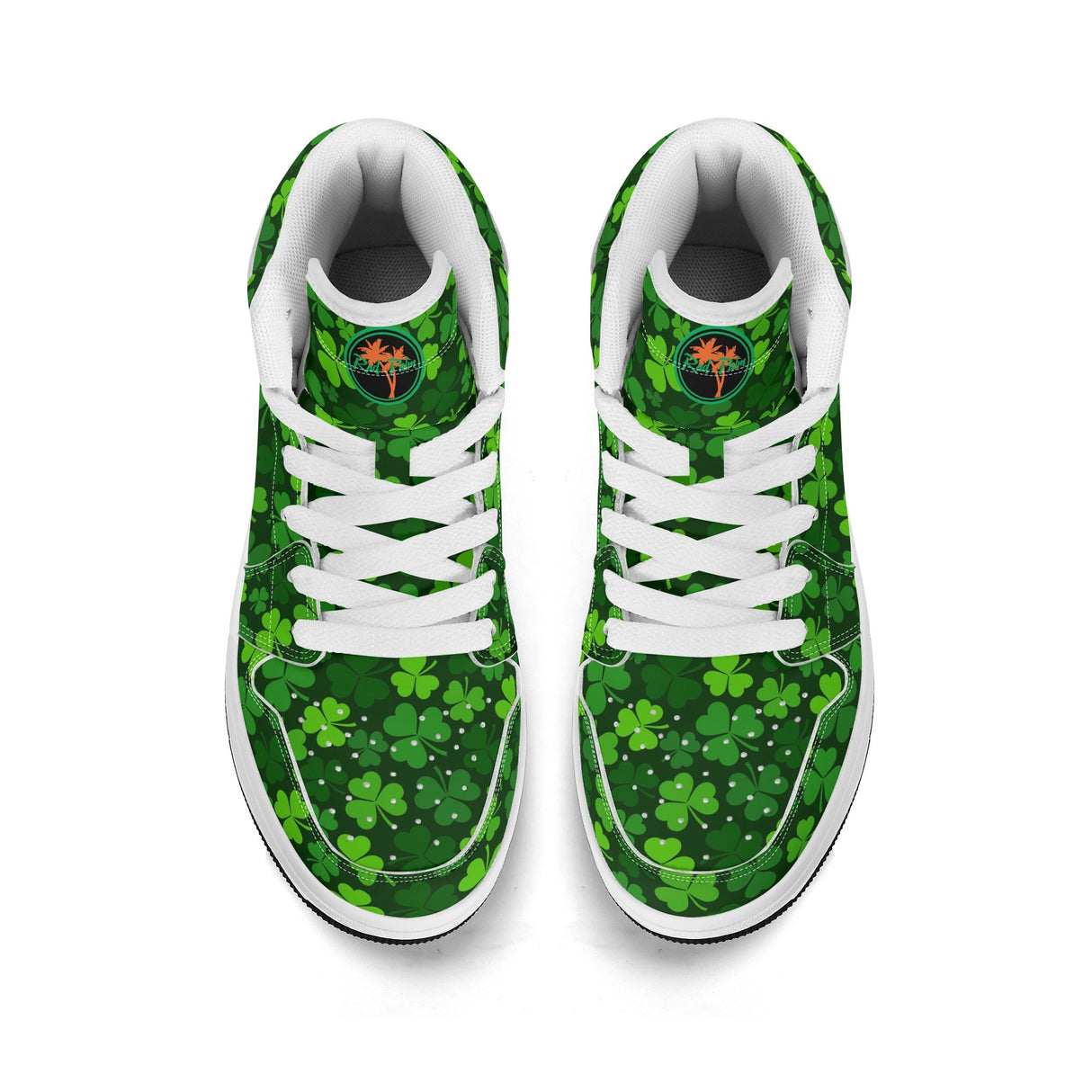 Shamrock Kicks Childrens Premium High Top Leather Sneakers