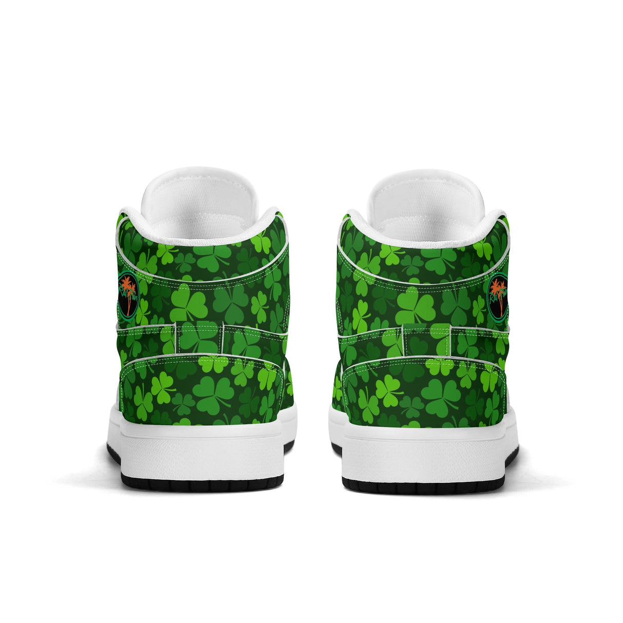 Shamrock Kicks Childrens Premium High Top Leather Sneakers