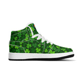 Shamrock Kicks Childrens Premium High Top Leather Sneakers