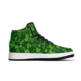 Shamrock Kicks Childrens Premium High Top Leather Sneakers