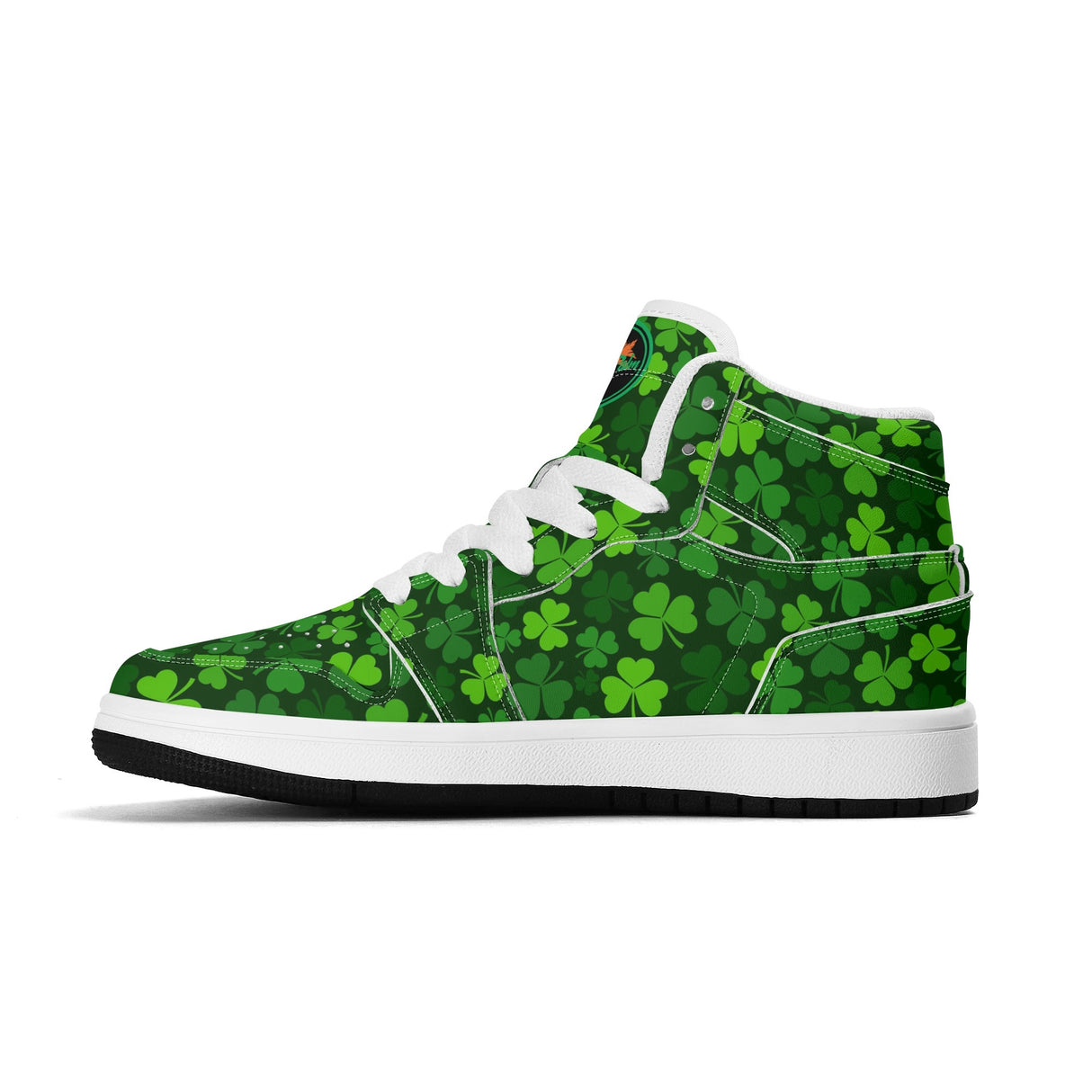 Shamrock Kicks Childrens Premium High Top Leather Sneakers