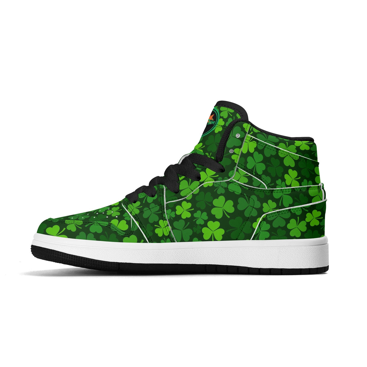 Shamrock Kicks Childrens Premium High Top Leather Sneakers