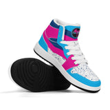 Bottoms Up Childrens Premium High Top Leather Sneakers