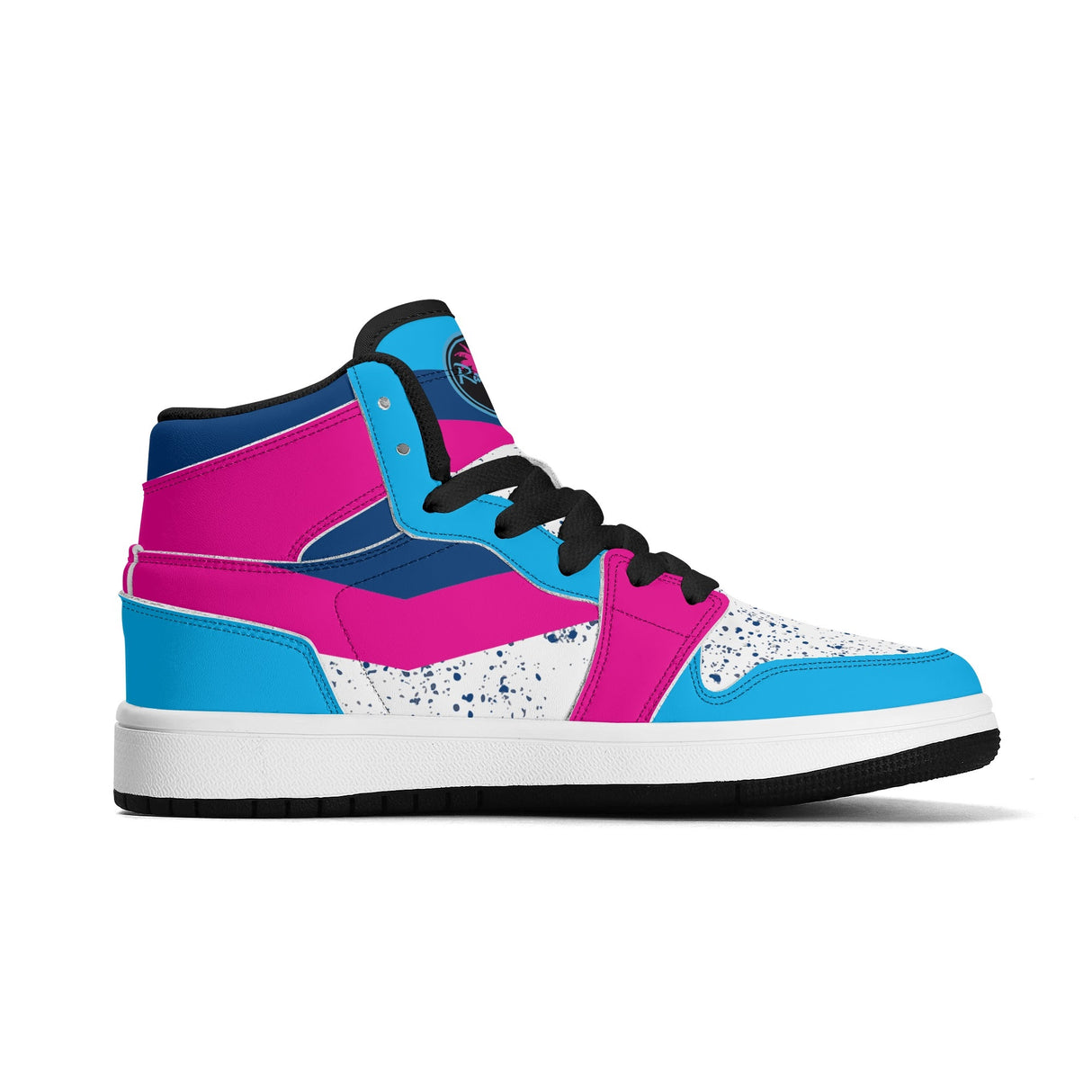 Bottoms Up Childrens Premium High Top Leather Sneakers