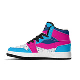 Bottoms Up Childrens Premium High Top Leather Sneakers