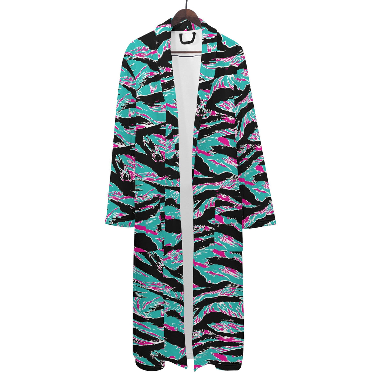 Miami Tiger Stripe Mens Bathrobe