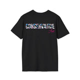 Camiseta unisex de estilo suave con la marca Conservative Any 1986 Palm