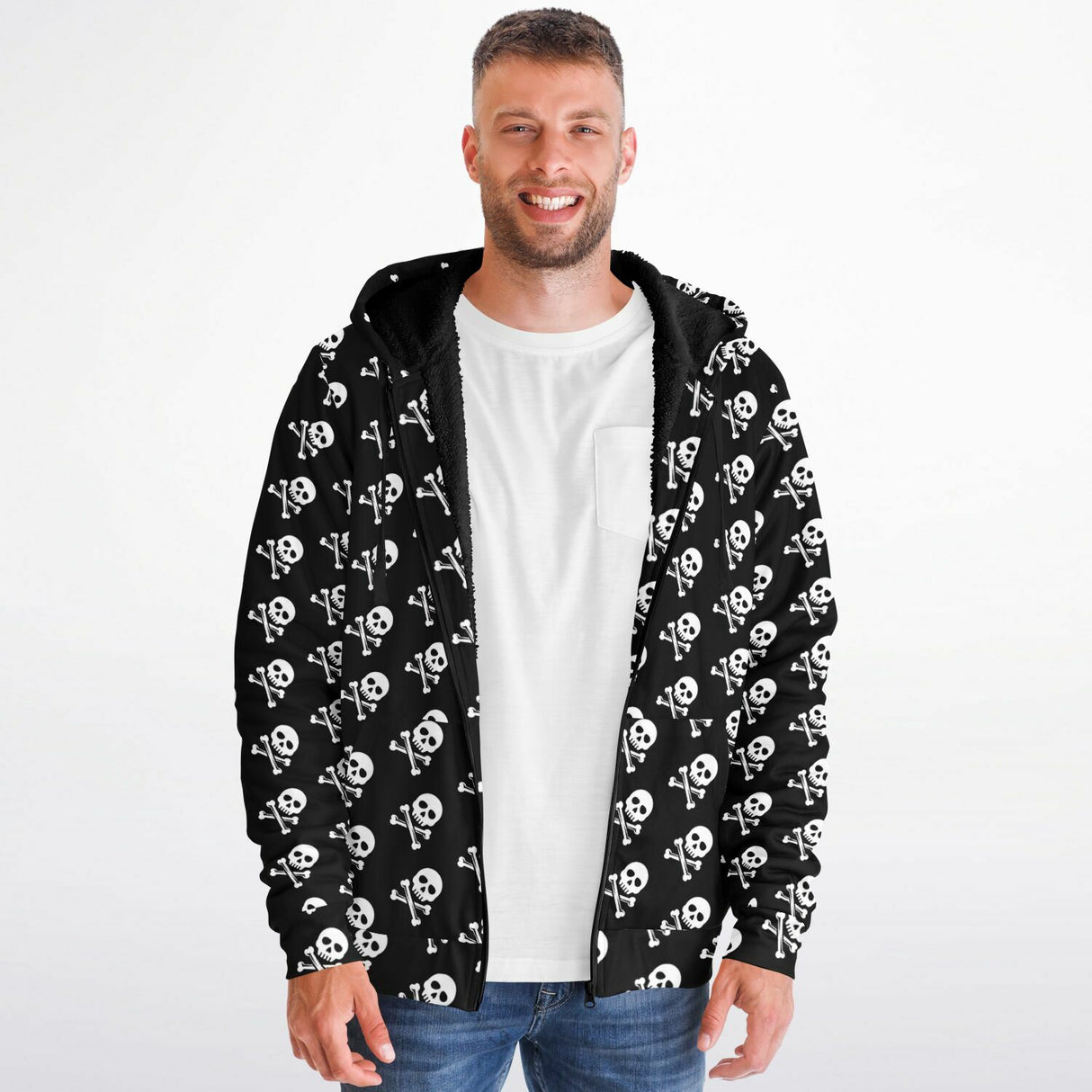 Crossbones Microfleece Ziphoodie