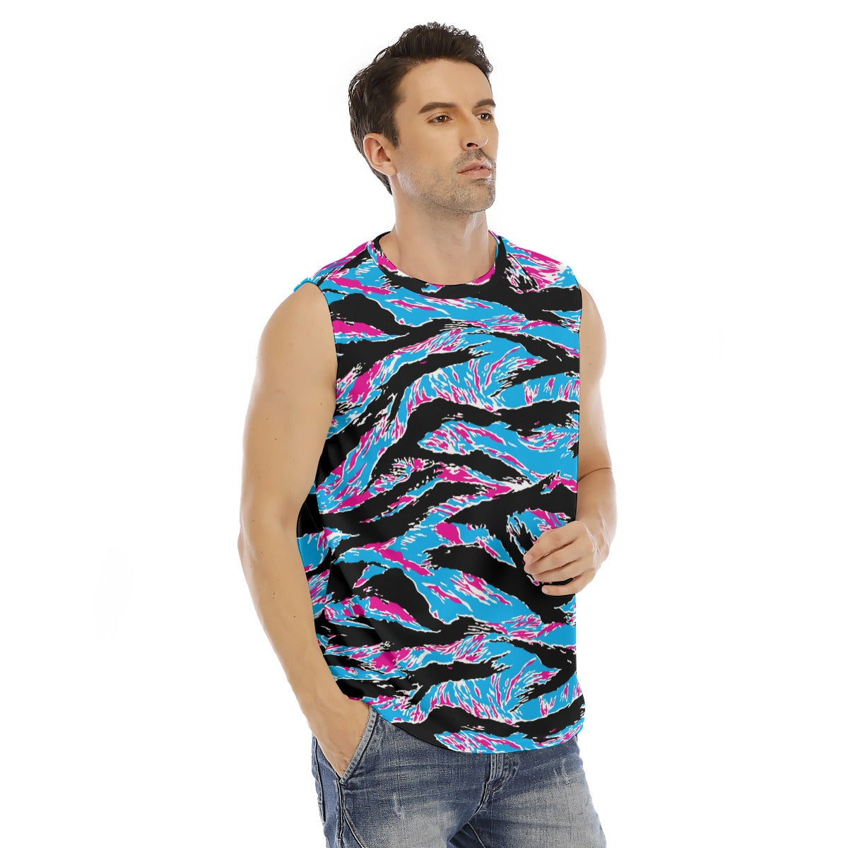 Miami Tiger Stripe Tank Top