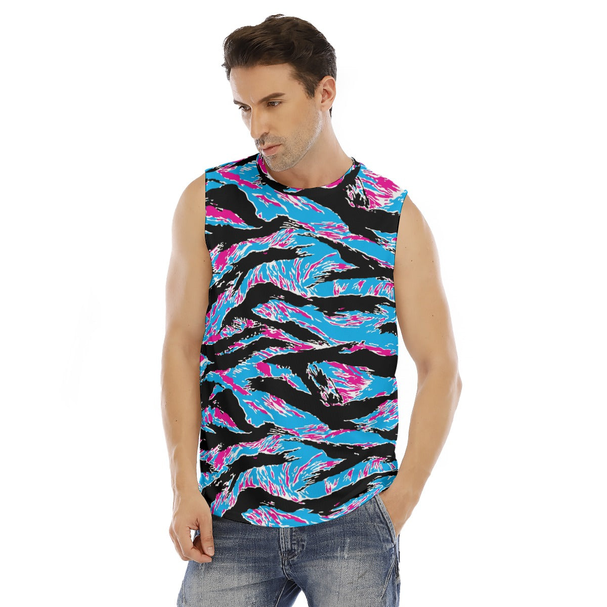 Miami Tiger Stripe Tank Top