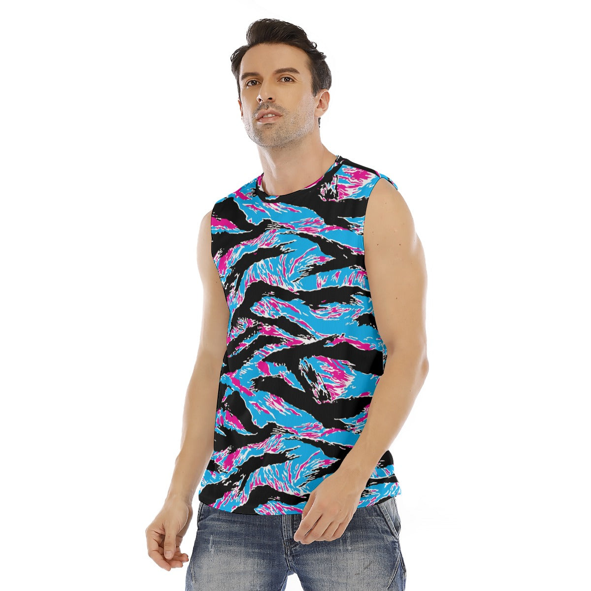 Miami Tiger Stripe Tank Top