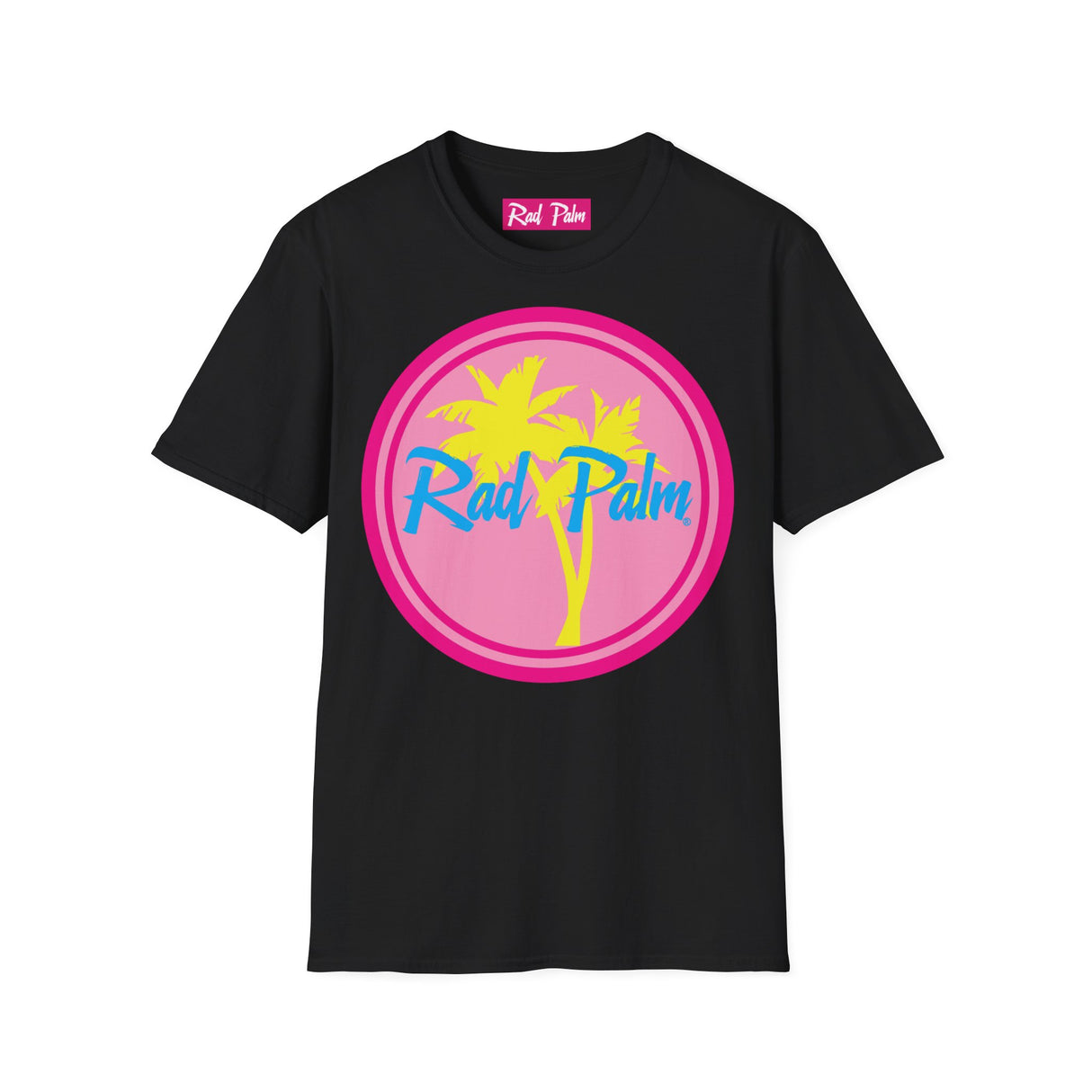 Camiseta unisex de estilo suave con el logotipo de Rad Palm