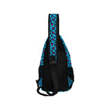 Bolso bandolera de leopardo azul