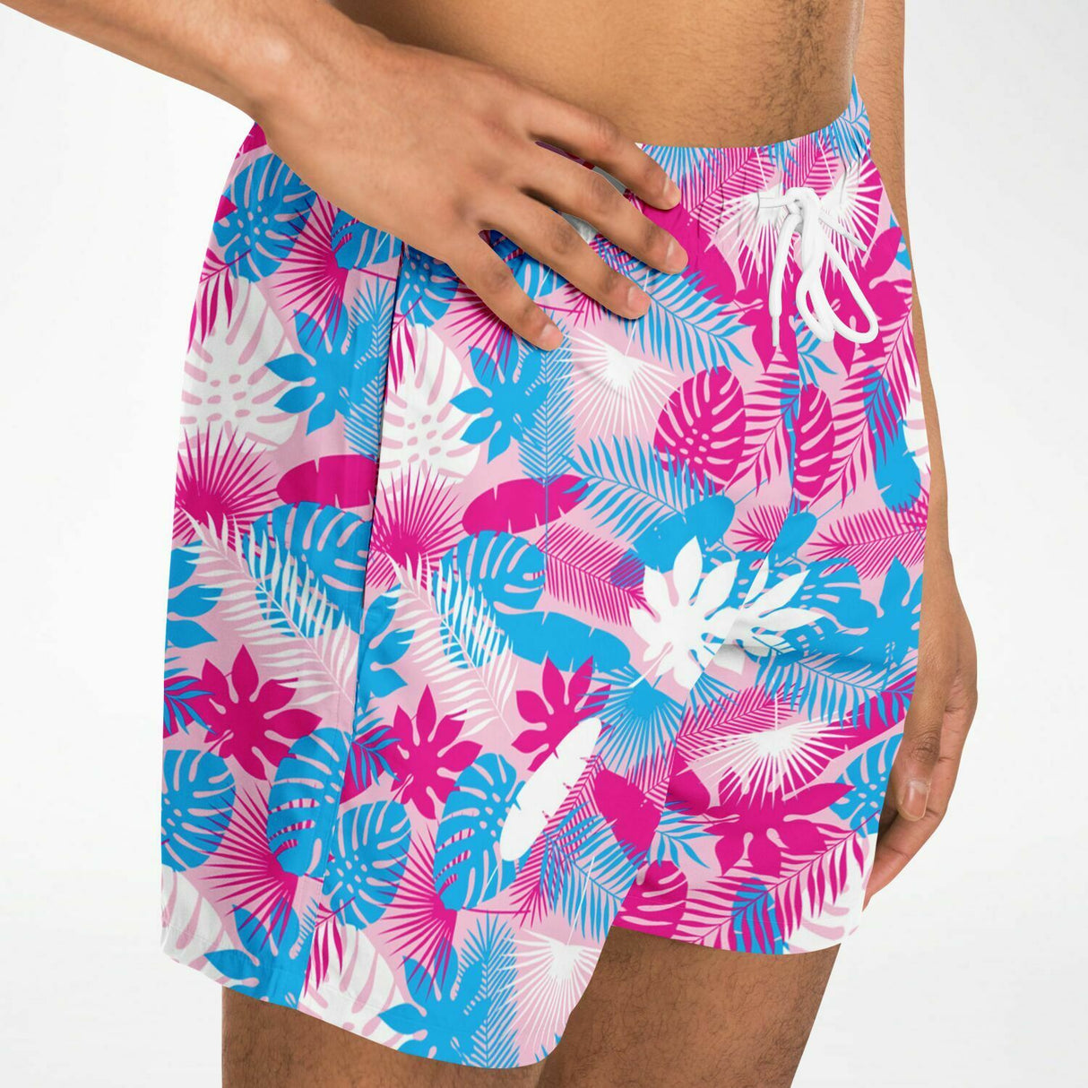 Bañador para hombre en color rosa neón de Rad Palm Jungle