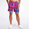 Load image into Gallery viewer, High Capacity Hibiscus Pink Men&#39;s 2-in-1 Shorts