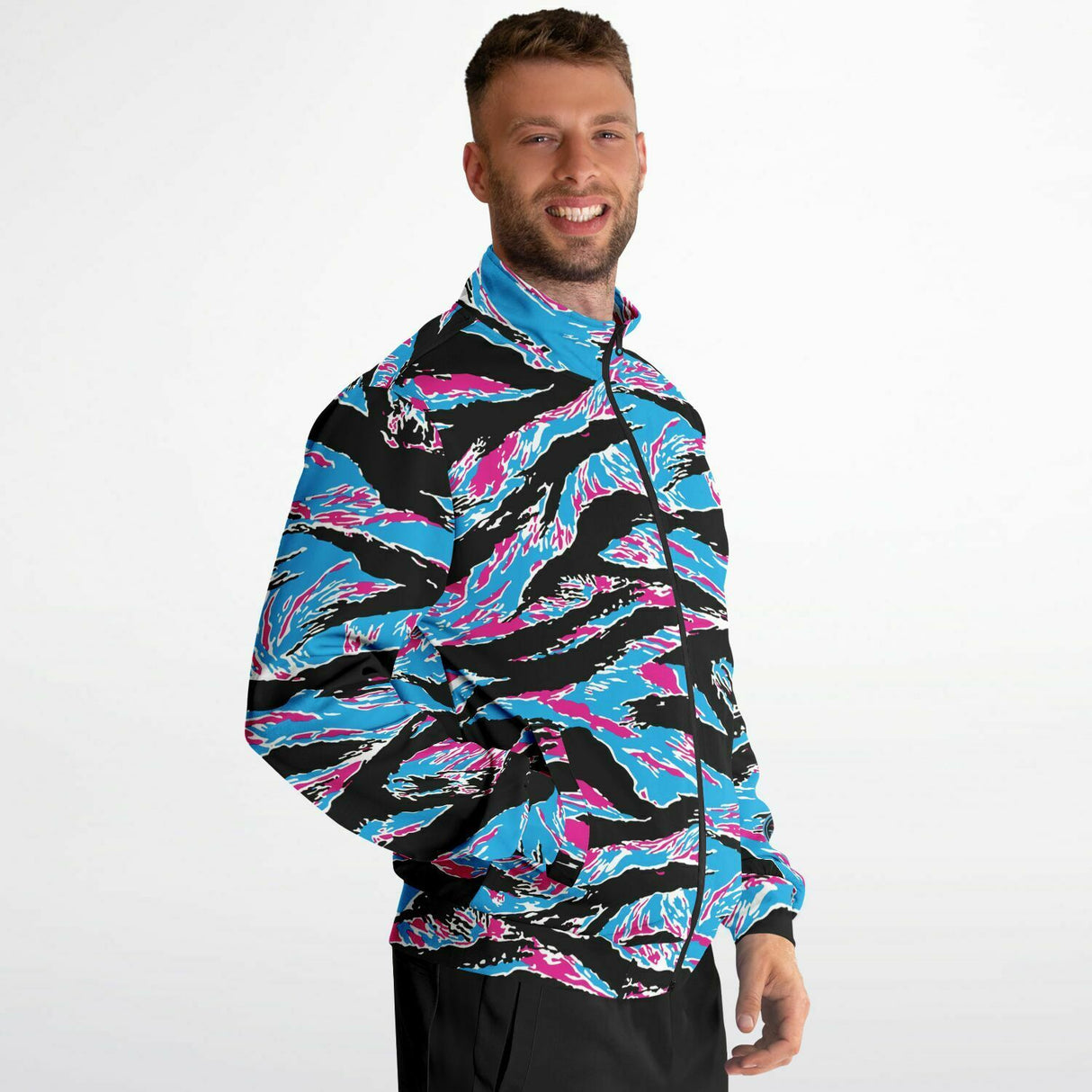 Chaqueta deportiva con rayas de tigre de Miami 