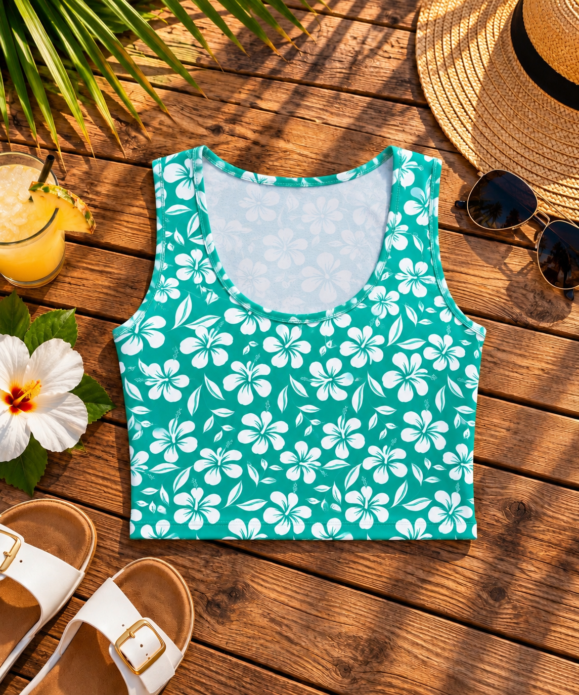 Top corto Bimini Teal