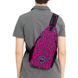 Pink Leopard Sling Bag