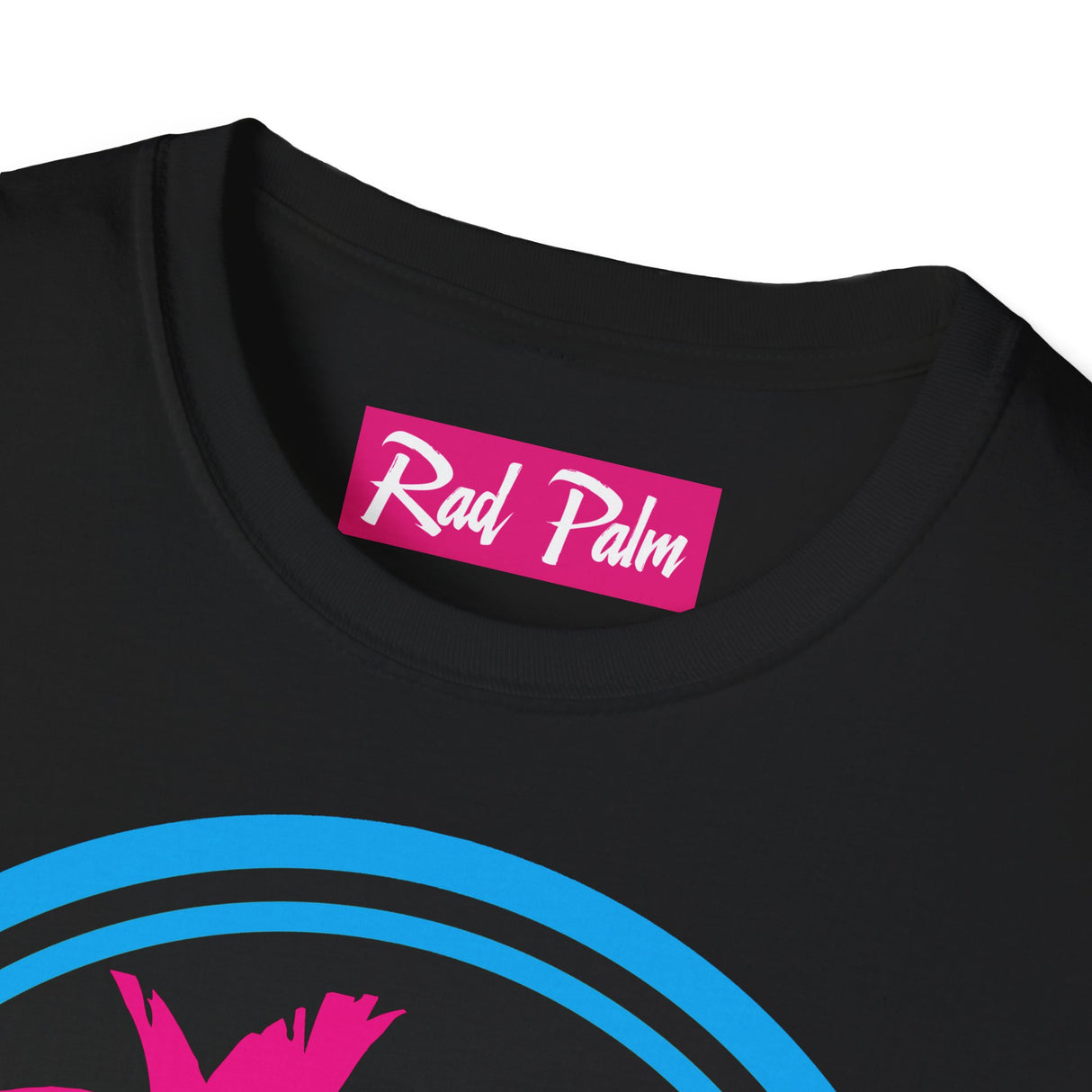 Camiseta unisex de estilo suave con el logotipo de Rad Palm