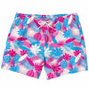 Rad Palm Neon Jungle Pink Men's Swim Trunks