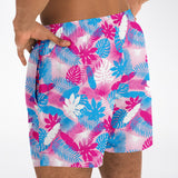 Bañador para hombre en color rosa neón de Rad Palm Jungle